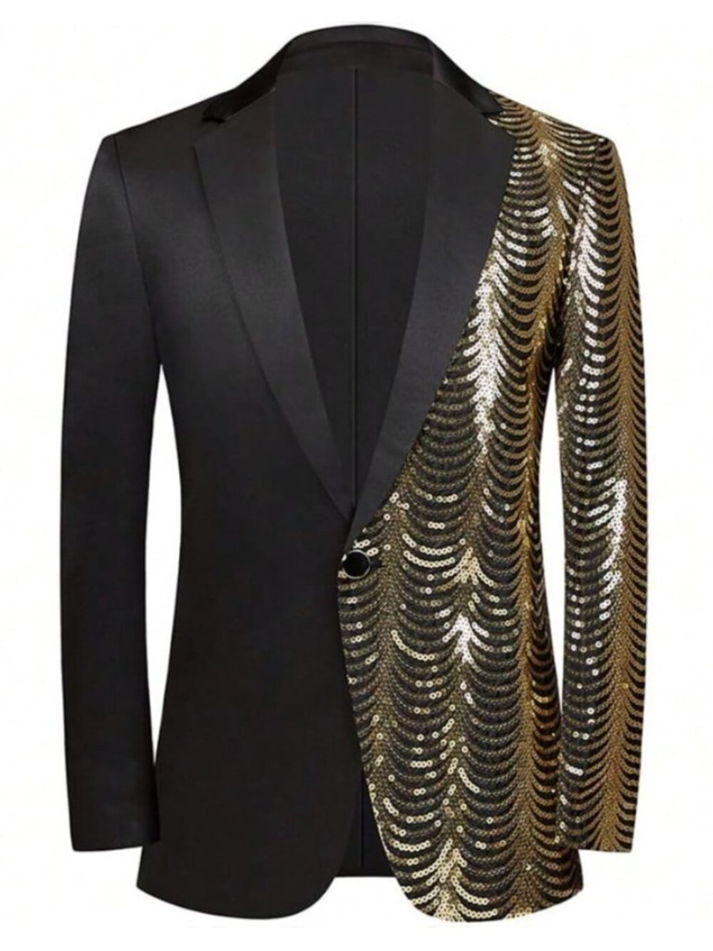Jarrod Sequined Slim Fit Single Button Blazer
